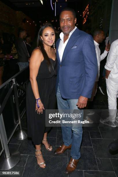 Ebony Media Operations, Vice President of Operations Houston, Elizabeth Burnett and Ebony Media Operations Vice Chairman Willard Jackson attend the...