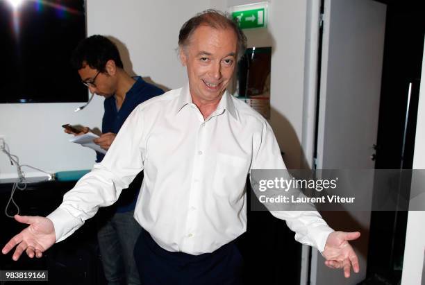 Humorist Philippe Chevalier attends "La Bataille du Rire" TV Show at Theatre de la Tour Eiffel on June 25, 2018 in Paris, France.