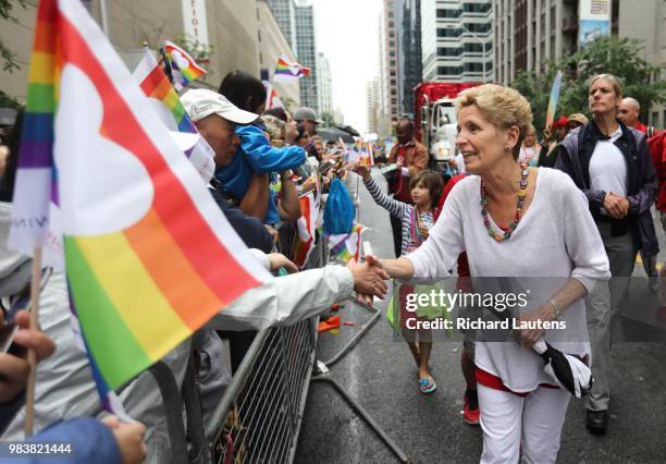 June 24: Former Premier Kathleen Wynne greets spectators. Hundreds of thousands came out to celebrate Toronto's Pride Parade. The parade with more...