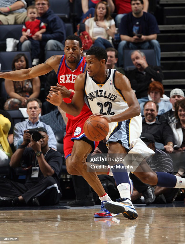 Philadephia 76ers v Memphis Grizzlies