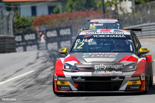 Rob Huff from Great Britain in Volkswagen Golf GTI TCR of Sebastien Loeb Racing during the Race 1 of FIA WTCR 2018 World Touring Car Cup Race of...