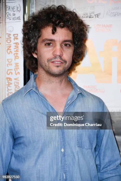 Bruno Sanches attends the " Les Affames" Paris Premiere at UGC Cine Cite des Halles on June 25, 2018 in Paris,