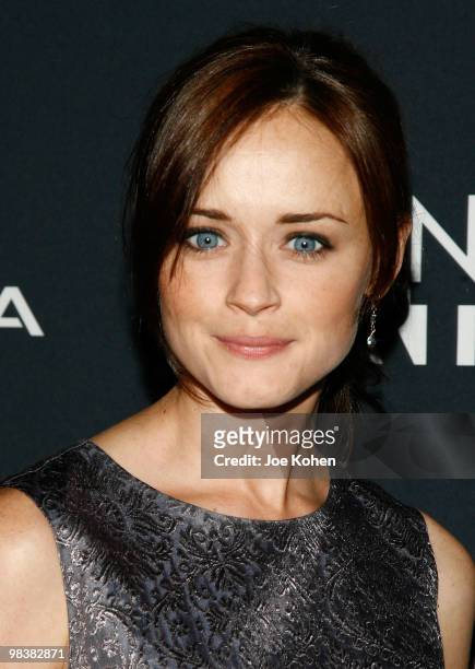 Actress Alexis Bledel attends the Gen Art Film Festival screening of "Teenage Paparazzo" at the School of Visual Arts Theater on April 10, 2010 in...