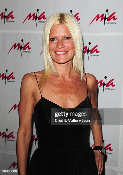 Lizzie Grubman arrives at the Grand Re-Opening of club Mia Biscayne on April 9, 2010 in Miami, Florida.