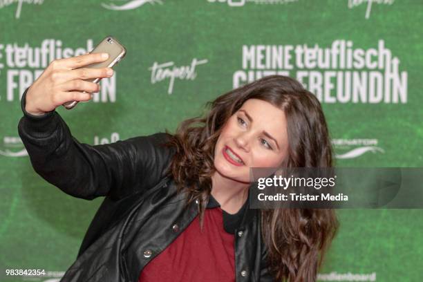 Joyce Ilg during the premiere 'Meine teuflisch gute Freundin' on June 25, 2018 in Cologne, Germany.