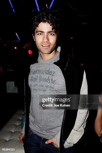 Actor Adrian Grenier attends the Gen Art Film Festival screening of "Teenage Paparazzo" after party at Amnesia NYC on April 10, 2010 in New York City.