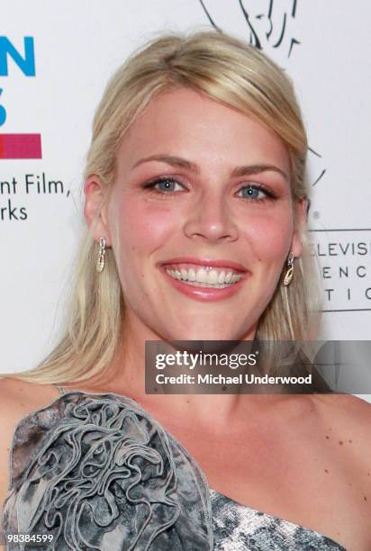 Actress Busy Philipps arrives at the 31st Annual College Television Awards hosted by the Academy of Television Arts and Sciences held at the...