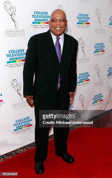Actor Paris Barclay arrives at the 31st Annual College Television Awards hosted by the Academy of Television Arts and Sciences held at the Hollywood...
