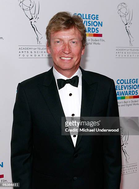 Producer Nigel Lythgoe arrives at the 31st Annual College Television Awards hosted by the Academy of Television Arts and Sciences held at the...