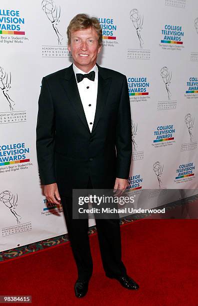 Producer Nigel Lythgoe arrives at the 31st Annual College Television Awards hosted by the Academy of Television Arts and Sciences held at the...