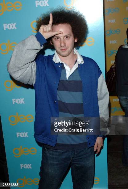 Josh Sussman arrives at the "Glee" spring premiere episode outdoor screening at The Grove on April 10, 2010 in Los Angeles, California.