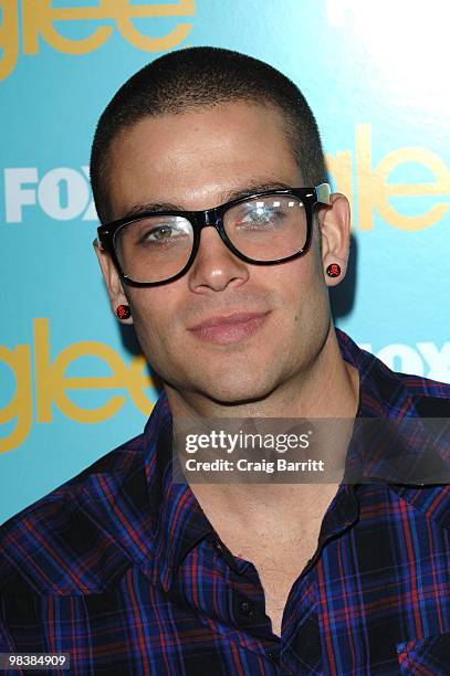 Mark Salling arrives at the "Glee" spring premiere episode outdoor screening at The Grove on April 10, 2010 in Los Angeles, California.