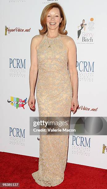 Actress Frances Fisher arrives at Nonprofit Physicians Committee For Responsible Medicine's 25th Anniversary on April 10, 2010 in West Hollywood,...