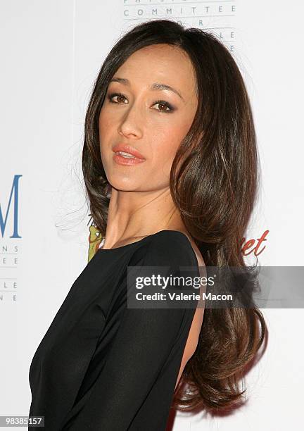 Actress Maggie Q arrives at Nonprofit Physicians Committee For Responsible Medicine's 25th Anniversary on April 10, 2010 in West Hollywood,...