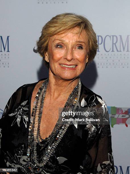 Actress Cloris Leachman arrives at The Art of Compassion PCRM 25th Anniversary Gala at The Lot in West Hollywood on April 10, 2010 in West Hollywood,...