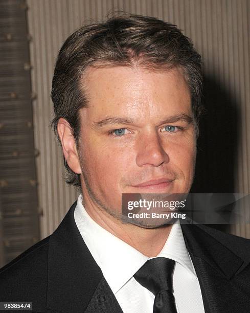 Actor Matt Damon arrives to the 24th Annual American Cinematheque Award Ceremony honoring Matt Damon held at The Beverly Hilton Hotel on March 27,...