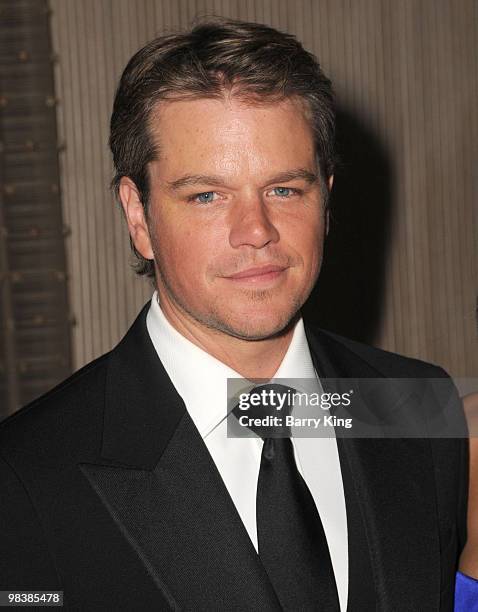 Actor Matt Damon arrives to the 24th Annual American Cinematheque Award Ceremony honoring Matt Damon held at The Beverly Hilton Hotel on March 27,...