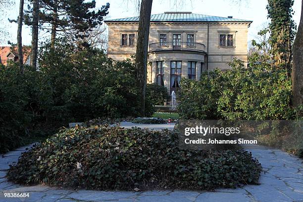 General outside view of Villa Wahnfried, taken on April 10, 2010 in Bayreuth, Germany. Villa Wahnfried was owned by German composer Richard Wagner...