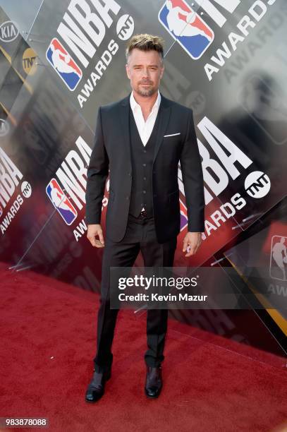 Josh Duhamel attends 2018 NBA Awards at Barkar Hangar on June 25, 2018 in Santa Monica, California.