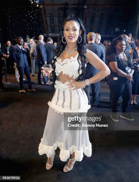 Keyshia Ka'Oir attends 2018 NBA Awards at Barkar Hangar on June 25, 2018 in Santa Monica, California.