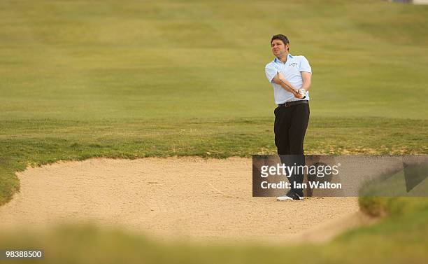 George Murray of Scotland in action during the final round of the Madeira Islands Open at the Porto Santo golf club on April 11, 2010 in Porto Santo...
