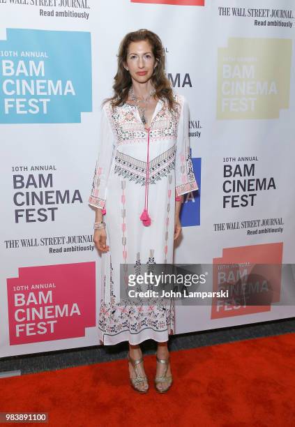 Alysia Reiner attends 2018 BAM Cinema Fest Centerpiece Screening Of "Leave No Trace" at BAM Harvey Theater on June 25, 2018 in New York City.