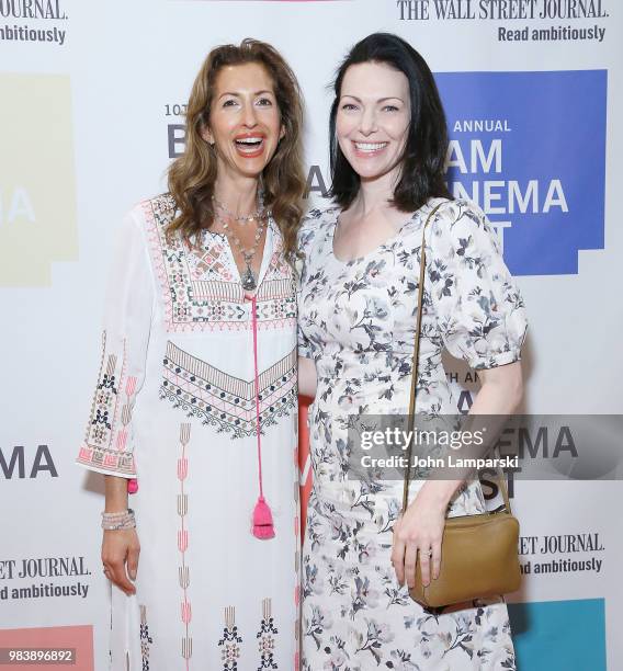 Alysia Reiner and Laura Prepon attend 2018 BAM Cinema Fest Centerpiece screening of "Leave No Trace" at BAM Harvey Theater on June 25, 2018 in New...