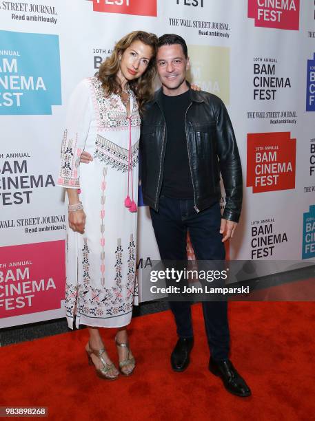 Alysia Reiner and David Alan Basche attend 2018 BAM Cinema Fest Centerpiece screening of "Leave No Trace" at BAM Harvey Theater on June 25, 2018 in...