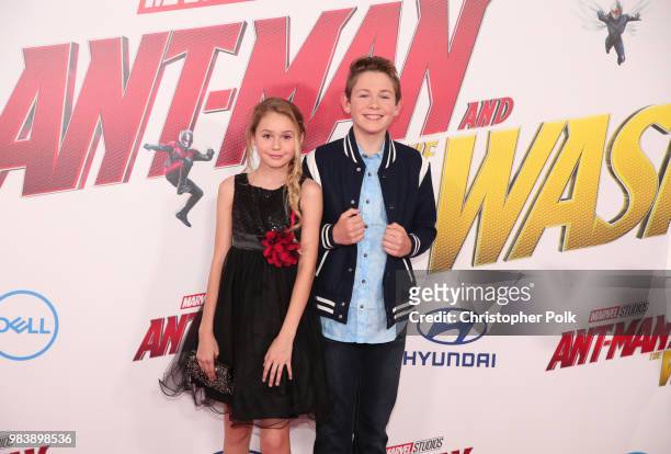Ruby Rose Turner and Dakota Lotus attend the premiere of Disney And Marvel's "Ant-Man And The Wasp" on June 25, 2018 in Los Angeles, California.