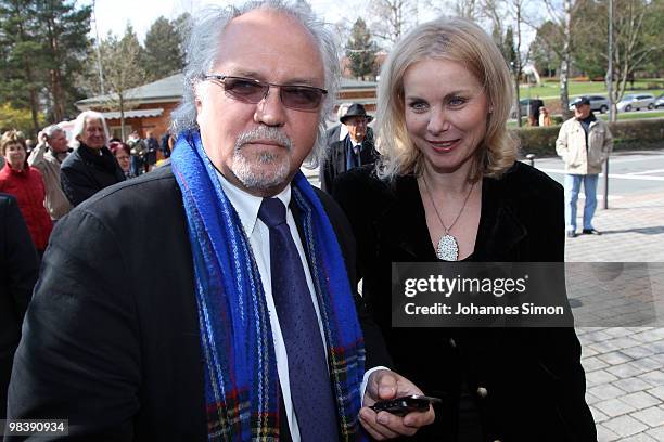 Donald Runnicles , General Music Director of the Deutsche Oper Berlin and Kirstin Harms, theatre manager of the Deutsche Oper Berlin arrives for the...