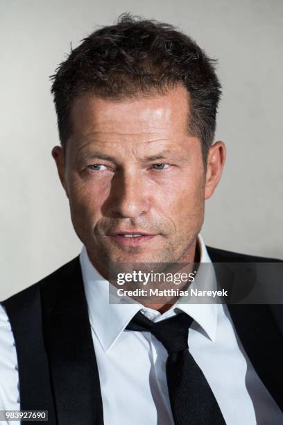 Til Schweiger attends the press conference / photo call of 'Head full of Honey' at on June 25, 2018 in Berlin, Germany.