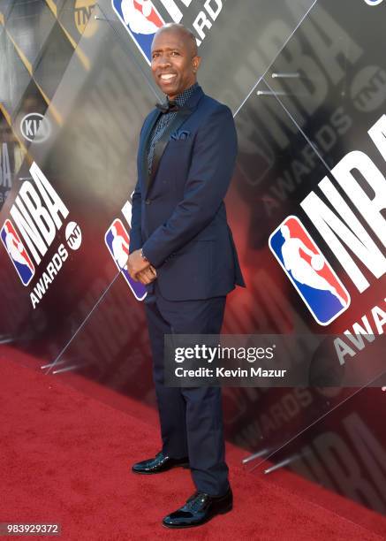 Kenny Smith attends 2018 NBA Awards at Barkar Hangar on June 25, 2018 in Santa Monica, California.