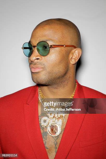 Tucker of the Houston Rockets poses for a portrait at the NBA Awards Show on June 25, 2018 at the Barker Hangar in Santa Monica, California. NOTE TO...