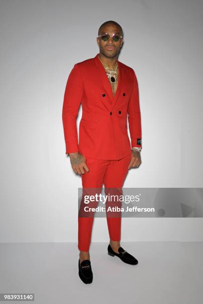 Tucker of the Houston Rockets poses for a portrait at the NBA Awards Show on June 25, 2018 at the Barker Hangar in Santa Monica, California. NOTE TO...