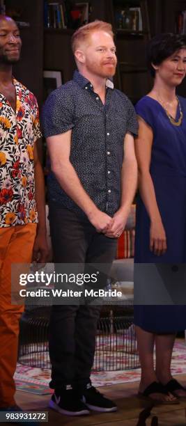 Jesse Tyler Ferguson during the Opening Night Performance Curtain Call for the Playwrights Horizons world premiere production of 'Log Cabin' on June...