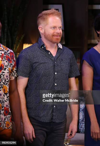 Jesse Tyler Ferguson during the Opening Night Performance Curtain Call for the Playwrights Horizons world premiere production of 'Log Cabin' on June...