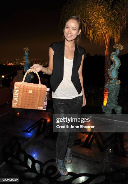 Actress Olivia Wilde attends "MCM Gets Carried Away in LA" held at a private residence on April 9, 2010 in Los Angeles, California.