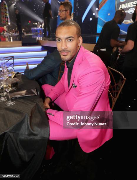 Rudy Gobert attends the 2018 NBA Awards at Barkar Hangar on June 25, 2018 in Santa Monica, California.