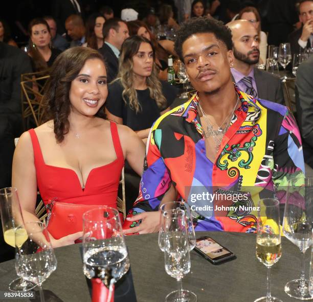 Nekolle Eddie and Jarell Eddie attend the 2018 NBA Awards at Barkar Hangar on June 25, 2018 in Santa Monica, California.