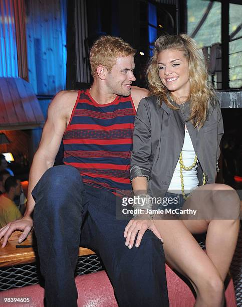 Kellan Lutz and Annalynne McCord attend Tantra Nightclub and Sanctuary in St. Maarten on April 10, 2010 in Netherlands Antilles.