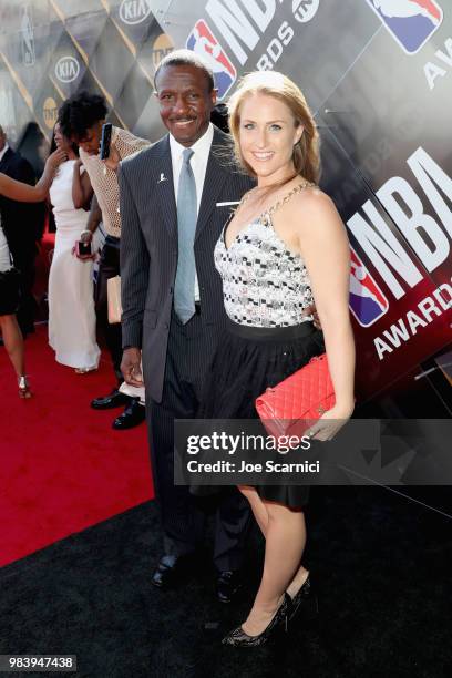 Dwane Casey and Brenda Casey attend 2018 NBA Awards at Barkar Hangar on June 25, 2018 in Santa Monica, California.