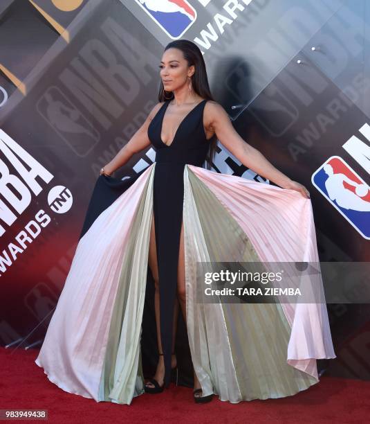 Principal and CEO of IMPACT Strategies Angela Rye attends the 2018 NBA Awards at Barkar Hangar on June 25, 2018 in Santa Monica, California.