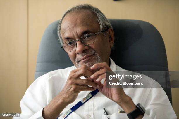 Balganesh, president of GangaGen Inc., speaks during an interview in Bengaluru, India, on Wednesday, May 30, 2018. The rapid spread of resistant...