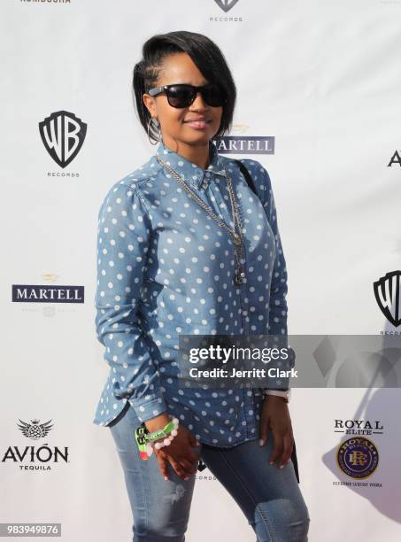 Kyla Pratt attends Warner Bros. Records MFD BET Awards Party 2018 Powered by Martell Cognac and Royal Elite Vodka on June 23, 2018 in Hollywood,...