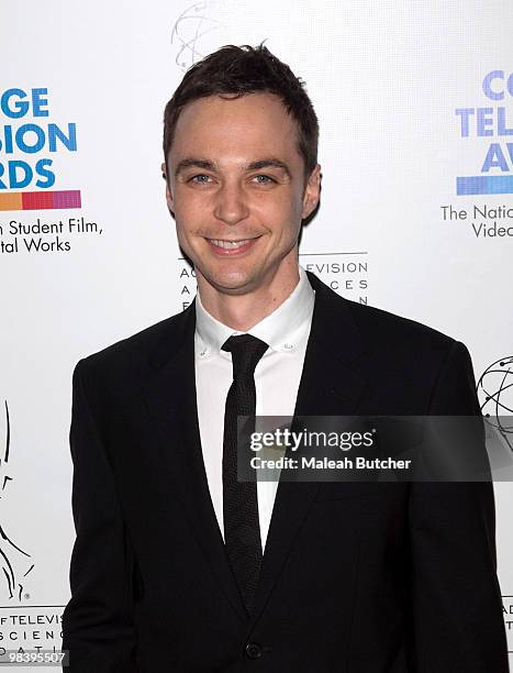 Actor Jim Parsons attends the 31st annual college television awards at the Renaissance Hollywood Hotel on April 10, 2010 in Hollywood, California.
