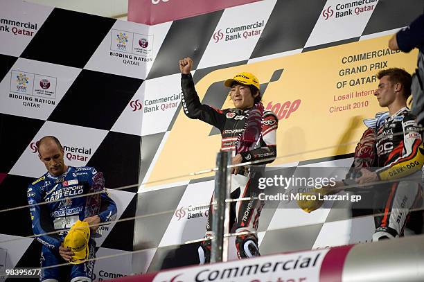 Alex Debon of Spain and Aeroport de Castillo - AJO and Shoya Tomizawa of Japan and Technomag - CIP and Jules Cluzel of France and Foward Racing...