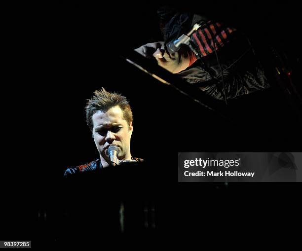 Rufus Wainwright performs on stage at Southampton Guildhall on April 11, 2010 in Southampton, England.