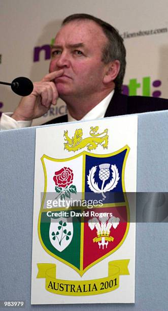 Graham Henry, the Lions Coach at the official announcement of the Lions squad to tour Australia, at the Crowne Plaza Hotel, Heathrow Airport, London....