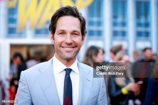 Paul Rudd attends the premiere of Disney And Marvel's 'Ant-Man And The Wasp' on June 25, 2018 in Hollywood, California.