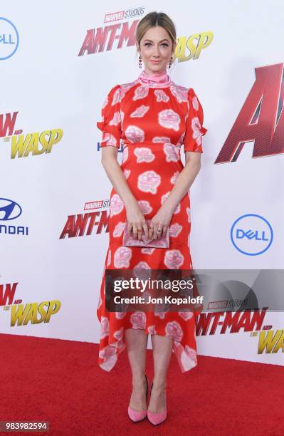 Judy Greer attends the premiere of Disney And Marvel's "Ant-Man And The Wasp" at the El Capitan Theater on June 25, 2018 in Hollywood, California.